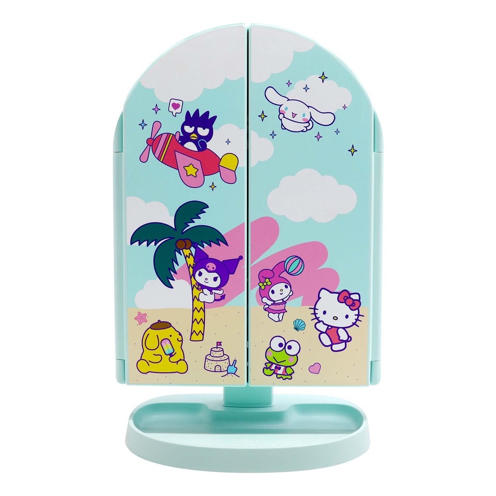 Hello Kitty & Friends "Vacay" Arch Trifold Makeup Mirror by Impressions Vanity